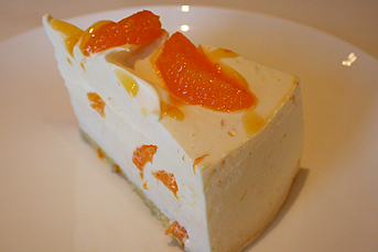 デコポンのレアチーズケーキ